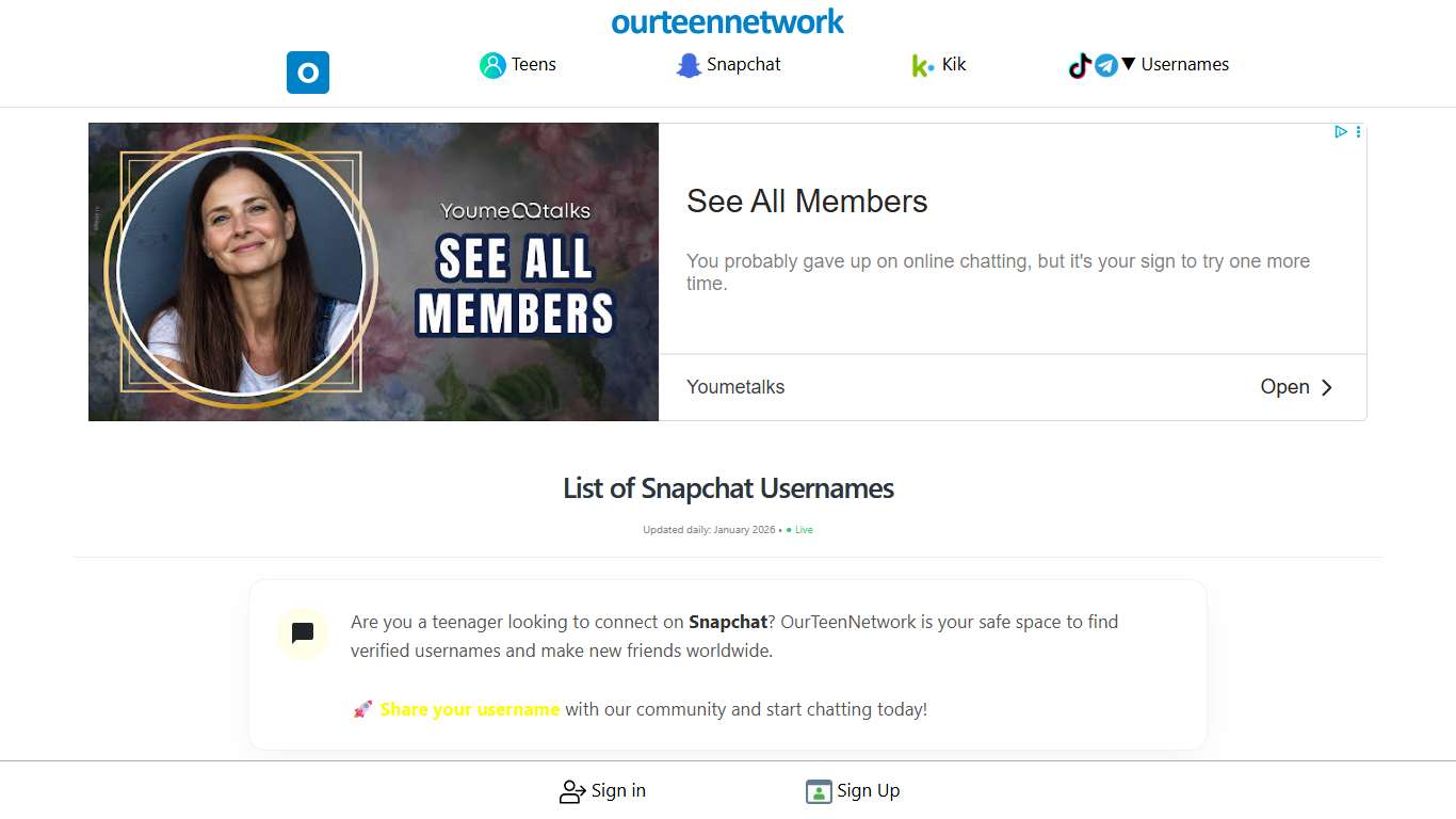 60441 Active Snapchat Usernames (2026 List)
